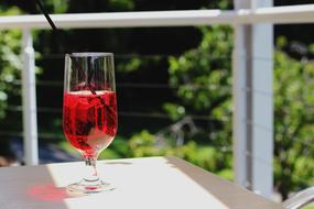 alcoholic red drink