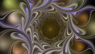 fractal waves whirls modern texture swirl