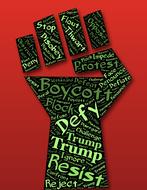 defiance fist resist boycott trump