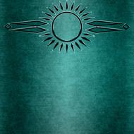 vintage green background with geometric pattern