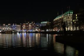 Hamburg Night Christmas Market