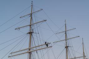 Men Working Ship Yacht