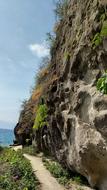 Cliff Rocks on Beach