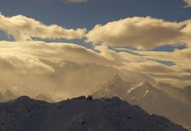 Mountains Clouds nature landscape view