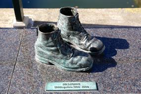Shoes Art Installation Plaque
