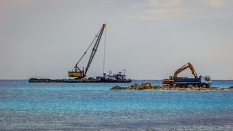 Excavator Truck Dredger Floating