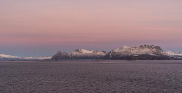 Norway Coast Sunset Fjord