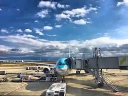 Plane Airport Korean Air