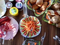 tasty vegetable platter