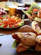 pastries with vegetables