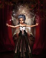 doll fairy hair wings melancholy
