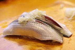 raw fish on the table