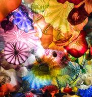 Chihuly Glass abstract flowers