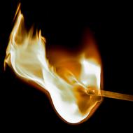 Match Ignition Flame