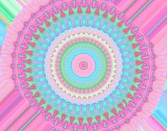 Colorful and beautiful pattern with the circles, clipart