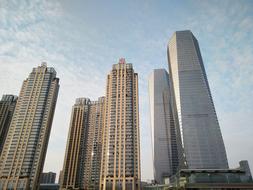 photo of very tall skyscrapers
