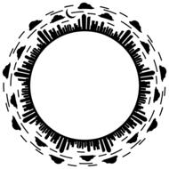 black and white ring as an illustration