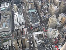 aerial view of perfect New york City