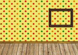 room empty interior yellow drawing