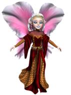 fairytale girl with wings as an illustration