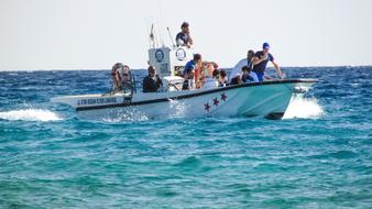 Cruise Speed Boat in Sea
