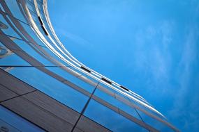 Architecture Modern Building blue sky, dusseldorf