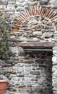 Ancient Stones wall, greece, kavala