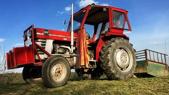Land Tractor Field