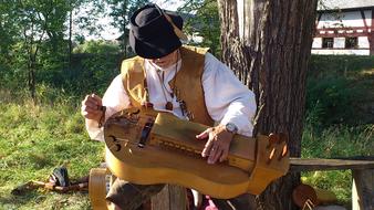 Medieval Musician Man