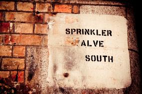 written graffiti on a brick wall