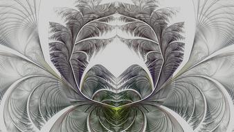 fractal white grey design pattern