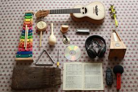 musical instruments as decor