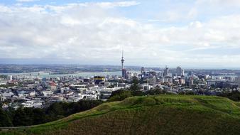 Auckland city panorama in New Zealand