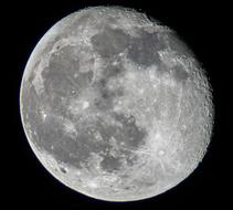 the moon in the telescope