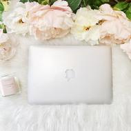 Macbook Laptop Peonies