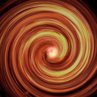 artistically red and yellow spiral