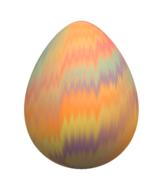 egg painted with colored paints