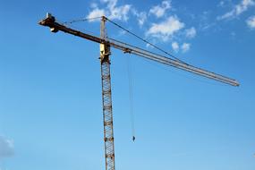 Crane Construction and blue sky