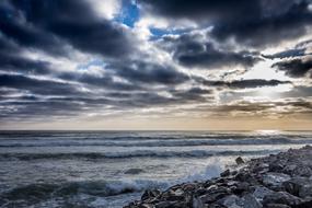 Sunrise over Beach scenery
