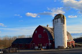 magnificent Farm Silo Sky