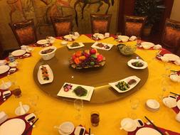 platter on the table
