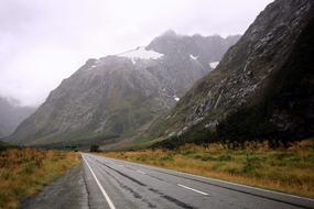 New Zealand Road Mountain