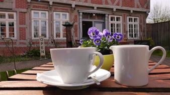 white coffee cups on the street