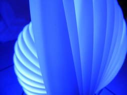 Blue Light Lamp as background