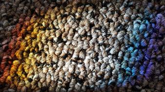 wool carpet rainbow