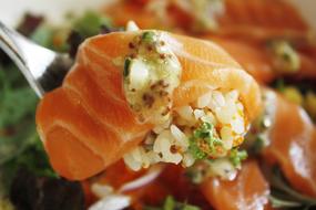 salmon and caviar