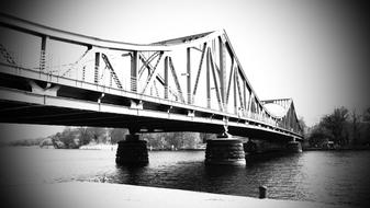 bridge with river landscape