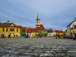 square in front of the church in the old town