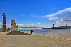 sights on the waterfront of lisbon