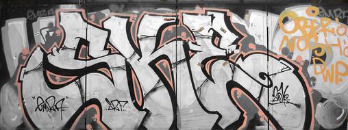graffiti grey street art